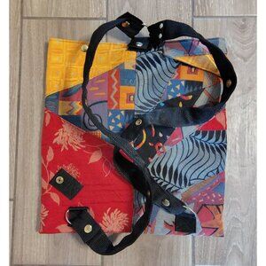 Carogi Carson Rogers Convertible Bag Abstract Print, Adjustable Backpack Artsy